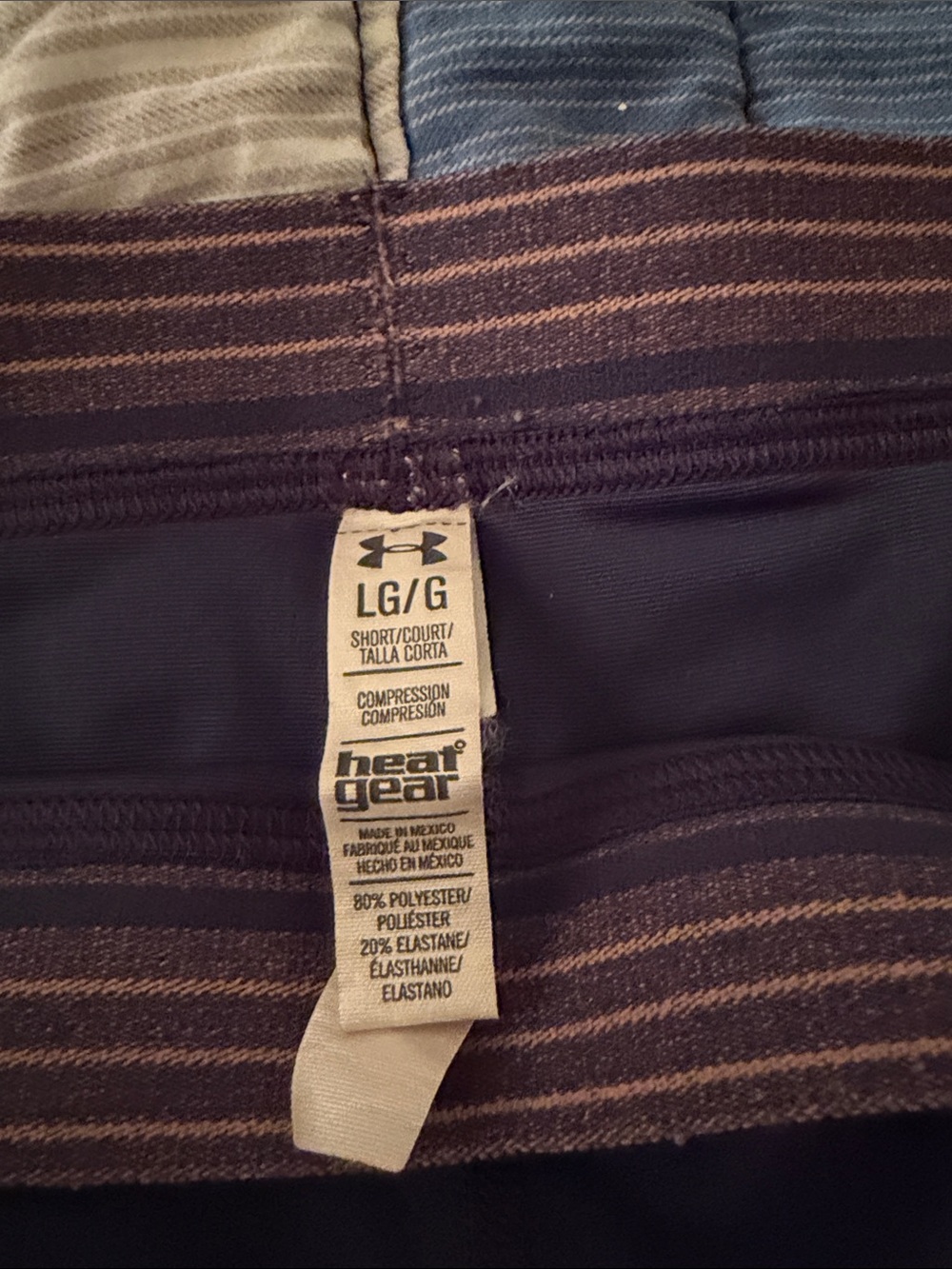 Under Armour Women's Plum Compression Bike Shorts with Peach Logo - Picture 2 of 3